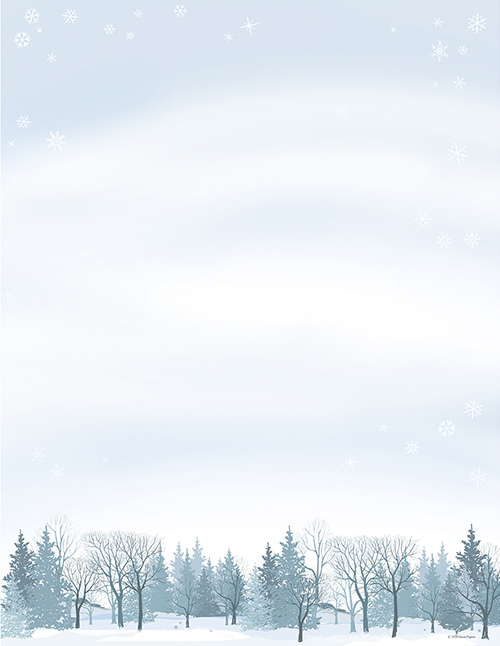 Winter Wonderland Letterhead 80CT