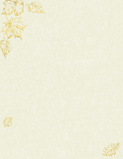 Gold Foil Parchment Leaves - Count 40 [DP2019085] : Designer Papers, decorative printer paper, Printable Paper