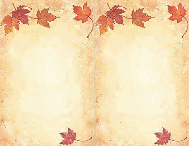 Fall Leaves 2-up Invitation 50CT