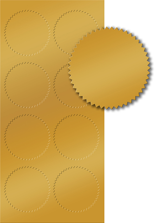 Gold Foil Seal 50CT