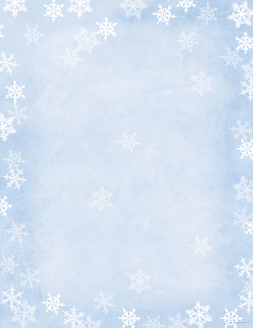 great papers winter flakes letterhead winter letterhead