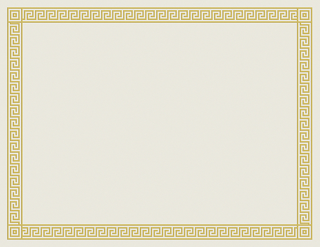 Channel Border Foil Certificate 12CT