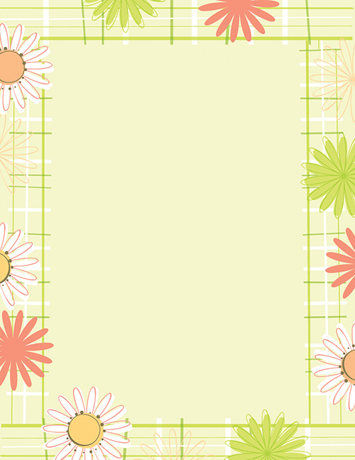 Daisy Plaid Letterhead 80CT