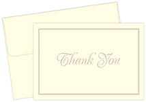 Pearl Border Thank You Notecard 50CT