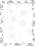 Icy Flakes Foil Letterhead 40CT