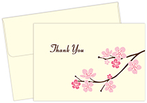 Blossom Branches Thank You Notecard 50CT