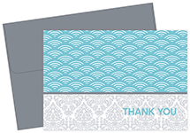 Fresh Slate Scallops Thank You Notecards 10CT