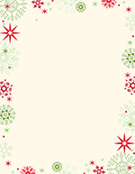 Red & Green Flakes Letterhead 80CT