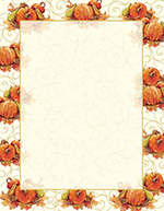 Pumpkin Swirl Letterhead 80CT