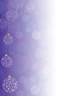 Believe Ornaments Letterhead 80CT