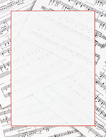 Sheet Music Letterhead 80CT