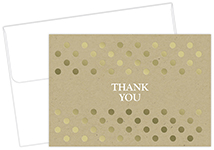 Kraft Thank You Foil Kraft Notecard 50CT