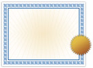 Westminster Blue Certificate with Seals 50CT