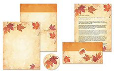 Fall Leaves Self Mailer 50CT