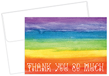 Rainbow Love Thank You Notecard 20CT