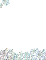 Rainbow Foil Snowflake Letterhead 40CT