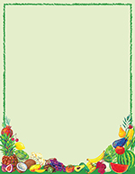 Healthy Eats Fruits and Vegetables Letterhead 80CT