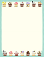 Iced Cupcakes Letterhead 80CT