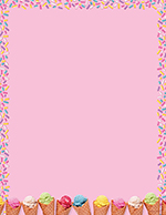 Scoops Ice Cream Letterhead 80CT