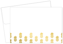 Golden Foil Pineapple Thank You Notecard 50CT