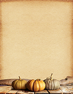 Fall Pumpkins Kraft Letterhead 25CT