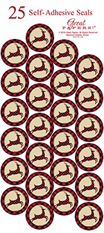 Buffalo Plaid Seals 25CT