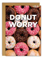 Donut Worry Encouragement Card 3CT