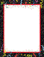 Party Streamers Down Letterhead 80CT
