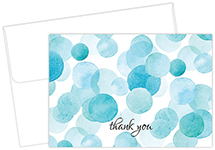 Watercolor Dots Thank You Notecard 25CT