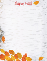 Happy Fall  Holiday Letterhead