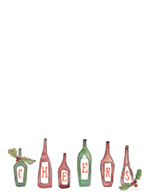 Holiday Cheers  Hand Illustrated Holiday Letterhead 80CT