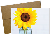 Brighter Days Sunflower Notecard, 50 CT
