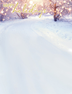 Holiday Snowy Pathway Letterhead 50 CT