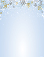 Snowy Day Foil Letterhead, 25 CT