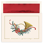 French Horn Holiday Card 16CT
