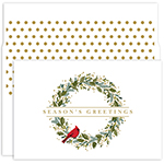 Petite Wreath Holiday Card 18CT