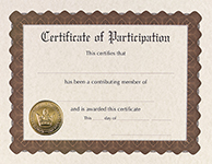 Participation Stock Certificate 6CT
