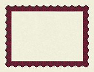 Metallic Red Certificate 25CT