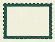 Metallic Green Certificate 100CT