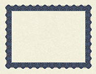 Metallic Blue Certificate 100CT